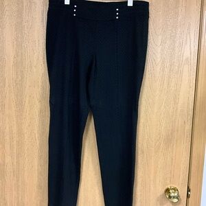 Rafaella Black Straight Leg Women's Pants